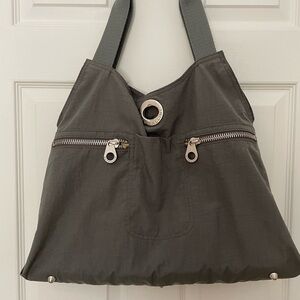 Baggallini Gray Tote Bag with Relaxed Hobo Style